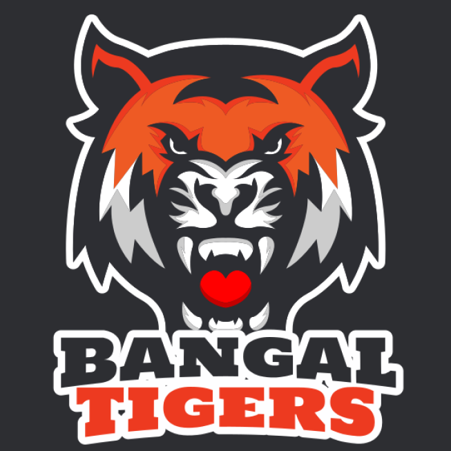 angry tiger mascot showing aggression