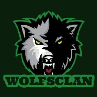 animal logo icon angry wolf mascot