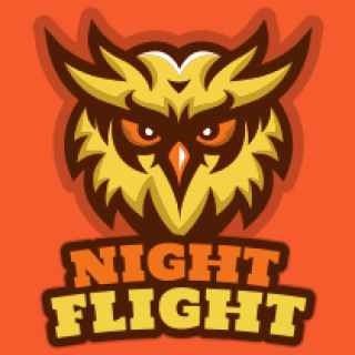 animal logo online annoyed owl mascot