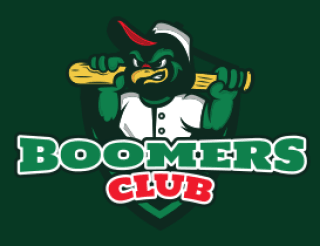 animal logo parrot mascot with baseball bat