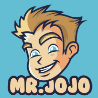 childcare logo icon boy in happy mood mascot