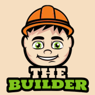 child logo in construction hat