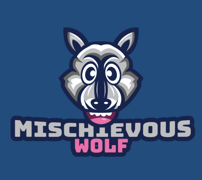 animal logo maker crazy wolf mascot