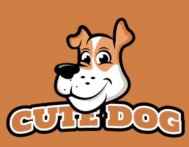 pet logo template cute dog mascot