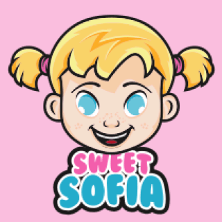 beauty logo icon smiling little girl mascot