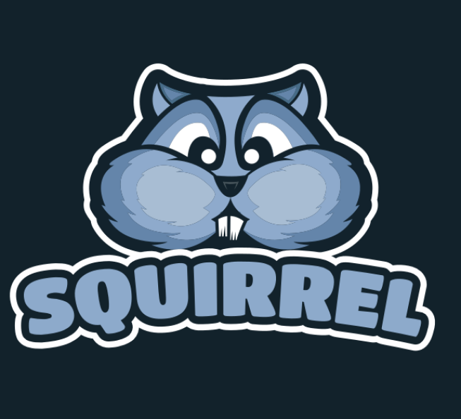 animal logo image cute squirrel mascot