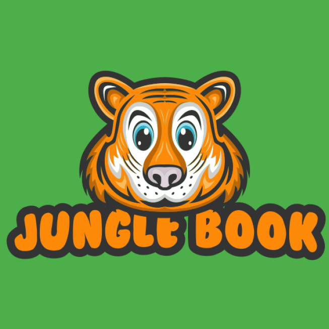 animal logo template cute tiger face