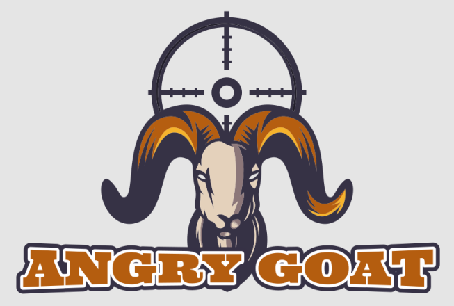 animal logo mascot goat head in target