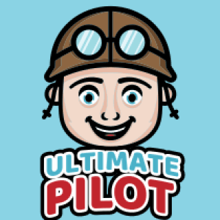 gaming logo smiling pilot boy mascot