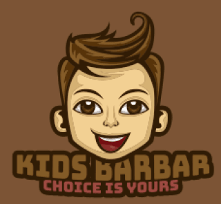 mascot logo smiling boy with stylish hair