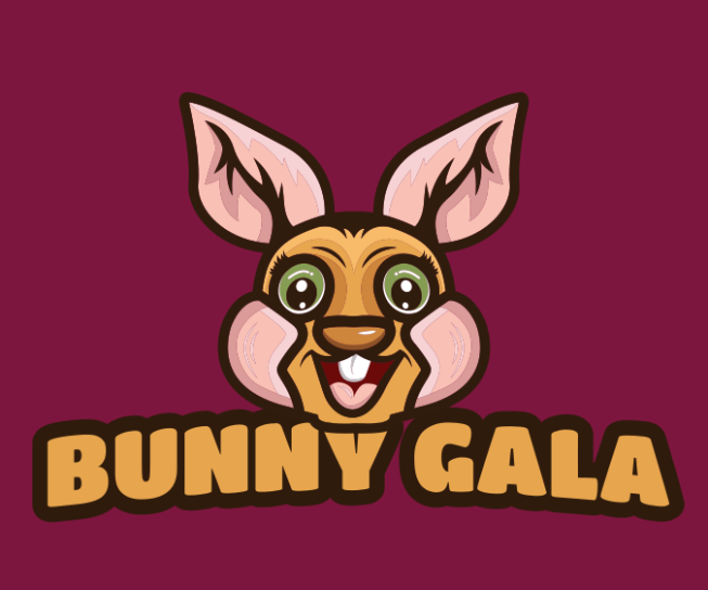 pet logo image happy rabbit mascot