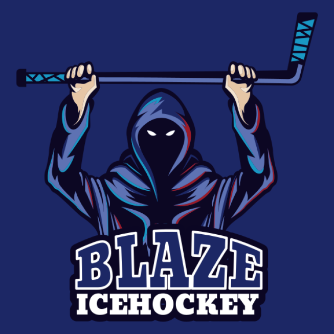 games logo online ice hockey player mascot