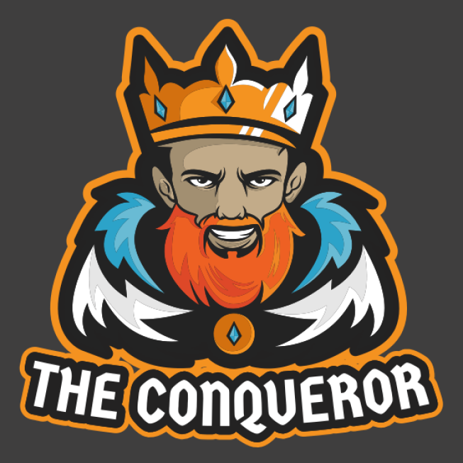 King wearing crown mascot