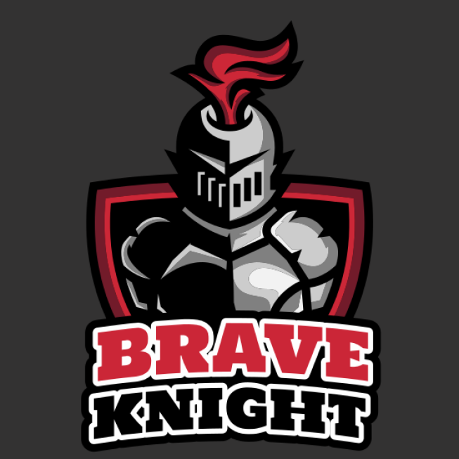 Knight In Shield Mascot Logo Template By Logodesign Net