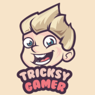 gaming logo template laughing kid mascot
