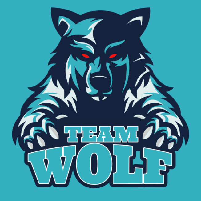mascot logo maker wolf with claws