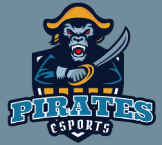 angry pirate gorilla logo mascot in shield