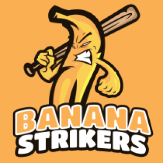 mascot banana angry face