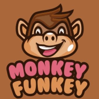 animal logo online happy monkey mascot