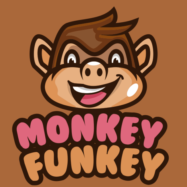 mascot happy head of monkey | Logo Template by 