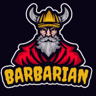 games logo maker viking mascot with hat 