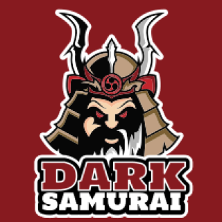 Premium Vector  Graphic logo art of majestic magnificent old samurai  emperor with a large headdress football style
