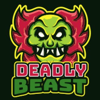 games logo icon scary beast mascot