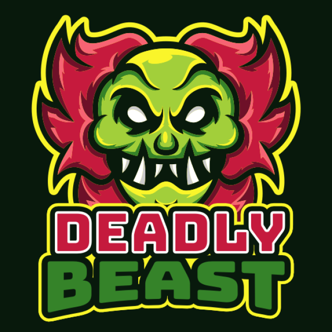 games logo icon scary beast mascot
