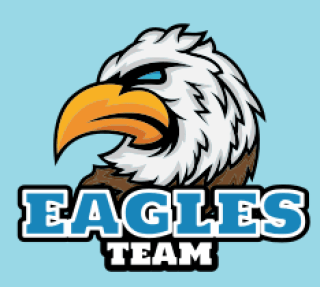 animal logo side profile bald eagle mascot