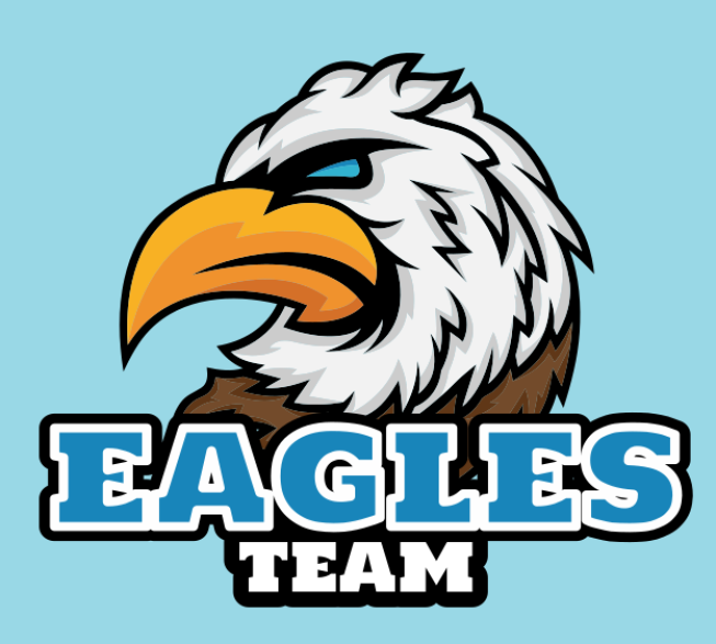 animal logo side profile bald eagle mascot