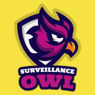 animal logo icon side profile owl mascot