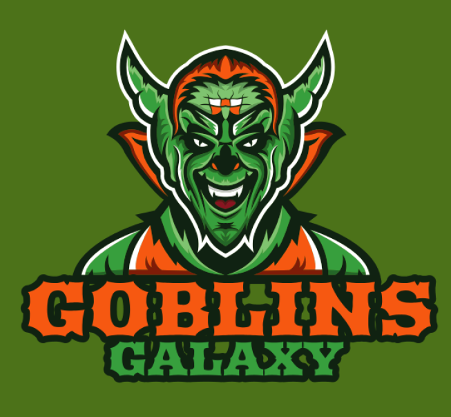 smiling goblin face mascot