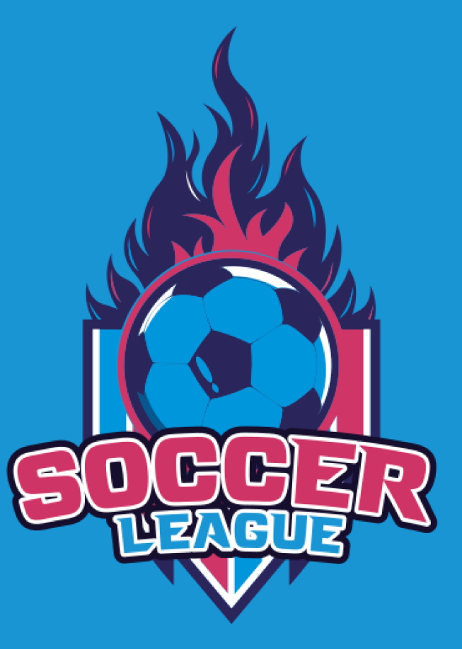 games logo maker soccer ball on fire in shield