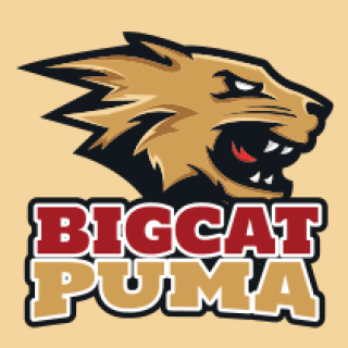 sports logo puma face mascot