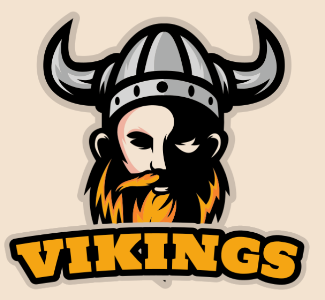 viking face profile mascot
