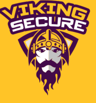 sports logo viking face with helmet in shield