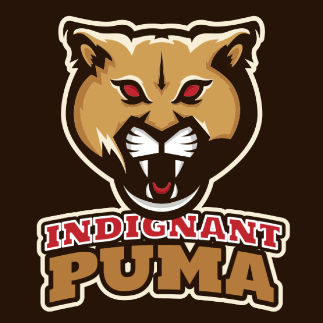 animal logo icon wild puma mascot