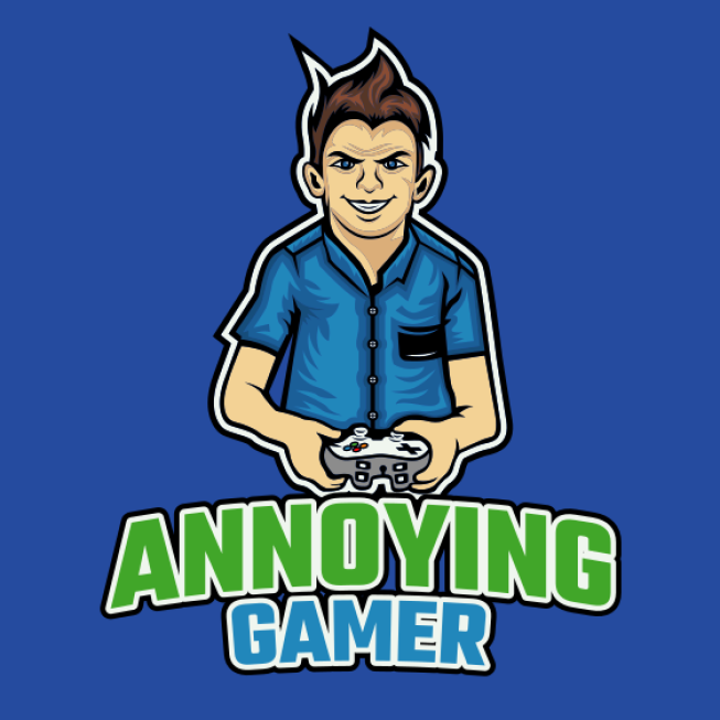 games logo young boy with controller