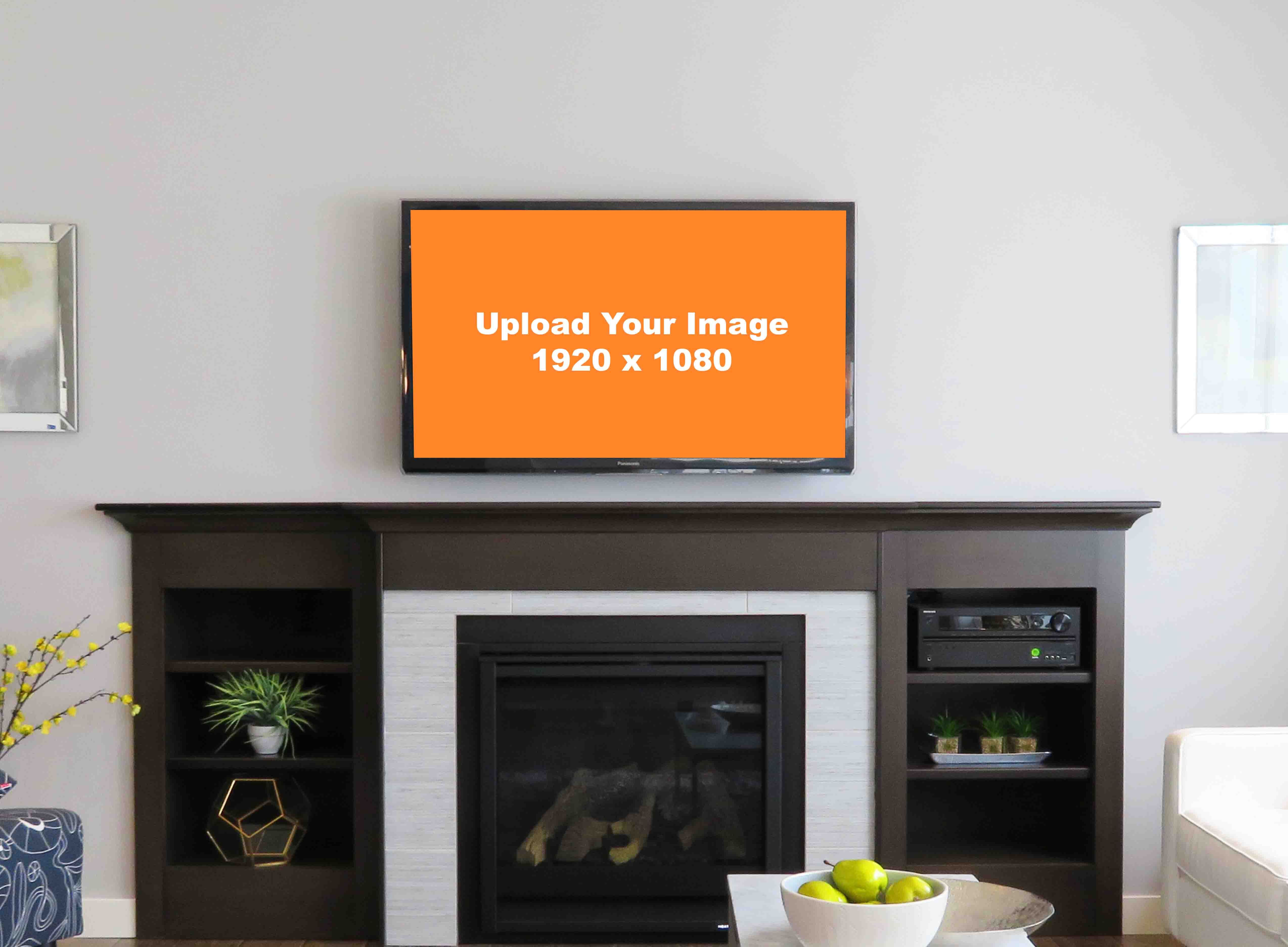 Download Free Tv Mockup Generator Lcd Flat Screen Mockups Logodesign Net